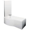 Nuie B-Shaped White Shower Bath Set