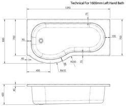 Nuie P-Shaped White Shower Bath -Bathroom Supplie Shop M 2019 3 27 13 11 59 427