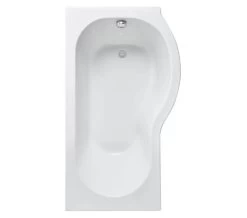 Nuie P-Shaped White Shower Bath -Bathroom Supplie Shop M 2019 3 28 11 12 30 955 1