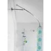 Croydex Luxury Curved Chrome Shower Curtain Rail Rod