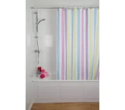 Croydex Stick N Lock Plus 6 Feet Telescopic Shower Curtain Rod