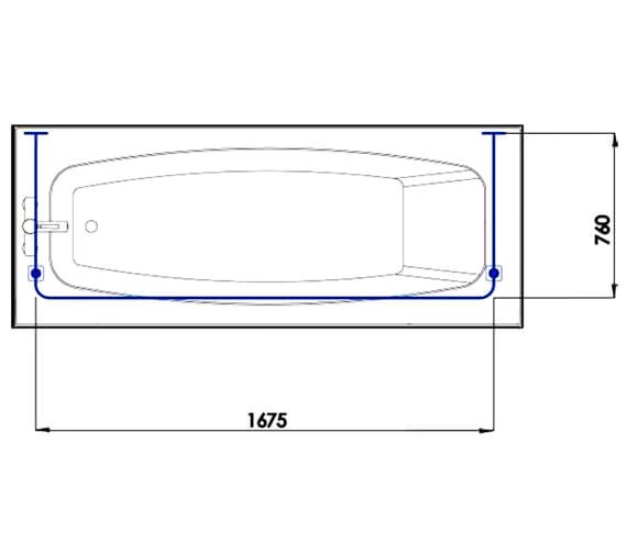 Croydex Professional Profile 800 Standard Shower Rail U Shaped 4 Croydex Professional Profile 800 Standard Shower Rail U Shaped - Image 4