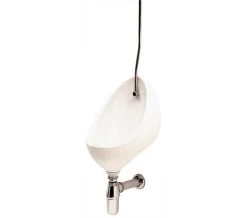 Twyford Clifton 1 White Urinal Set With Exposed Flush Pipe And Cistern