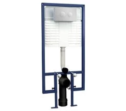 Hudson Reed Wall Hung WC Frame With Dual Flush Cistern And Flush Plate