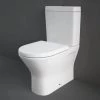RAK Resort White Mini Close Coupled Fully Back To Wall Rimless WC Pack