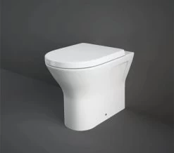 RAK Resort 425mm Comfort Height Back To Wall Rimless WC Pan