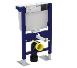 Geberit Duofix 465 X 790mm Wall Hung WC Frame Blue With Low Height Furniture Cistern
