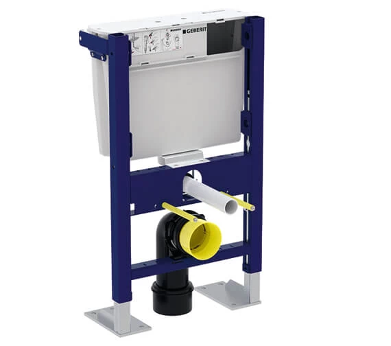 Geberit Duofix 465 X 790mm Wall Hung WC Frame Blue With Low Height Furniture Cistern 1 Geberit Duofix 465 X 790mm Wall Hung WC Frame Blue With Low Height Furniture Cistern