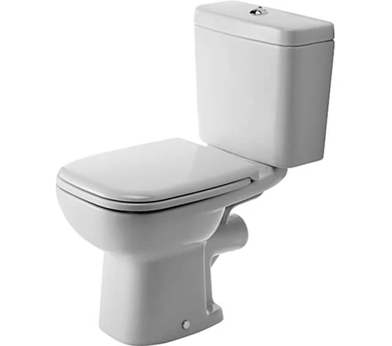 Duravit D-Code 650mm Close Coupled Toilet With Horizontal Outlet 1 Duravit D-Code 650mm Close Coupled Toilet With Horizontal Outlet