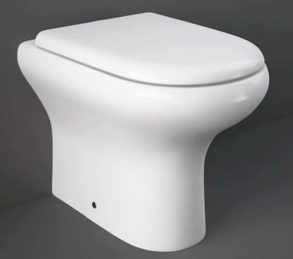RAK Compact Back-To-Wall White WC Pan With Soft Close Seat Urea 2 RAK Compact Back-To-Wall White WC Pan With Soft Close Seat Urea - Image 2
