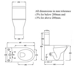 RAK Resort Maxi Close Coupled Fully Back To Wall Rimless Toilet WC Pack -Bathroom Supplie Shop M 2020 3 21 11 59 43 245