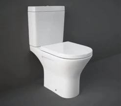 RAK Resort Mini Full Access Close Coupled Rimless WC Pack - White