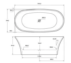 Aqua Ion Freestanding 800 X 1700mm Luxury Bath White 6 Aqua Ion Freestanding 800 X 1700mm Luxury Bath White -Bathroom Supplie Shop M700 2020 10 21 14 44 57 953