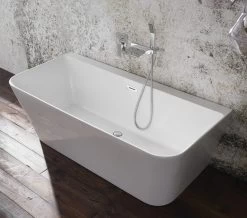 Aqua Mono 1700 X 800mm Luxury Back-To-Wall Freestanding Bath White -Bathroom Supplie Shop M700 2020 10 22 12 4 54 986