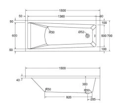Aqua Atlanta Square Single Ended Whirlpool Bath -Bathroom Supplie Shop M700 2020 10 24 12 15 37 787