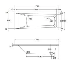 Aqua Atlanta Square Single Ended Whirlpool Bath -Bathroom Supplie Shop M700 2020 10 24 12 16 23 394