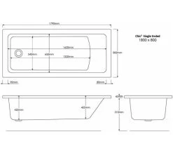 Aqua Chic2 Single Ended Straight Acrylic Whirlpool Bath -Bathroom Supplie Shop M700 2020 10 26 11 8 58 767