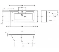 Aqua Legend Square Single Ended Standard White Bath - Sizes Available 10 Aqua Legend Square Single Ended Standard White Bath - Sizes Available -Bathroom Supplie Shop M700 2020 10 26 7 49 53 626