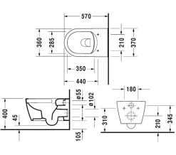 Duravit Me-By-Starck Rimless Wall Mounted Toilet -Bathroom Supplie Shop M700 2020 10 5 8 34 37 793