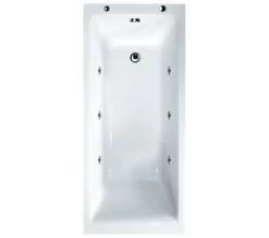 Aqua Medici Square Straight Single Ended Whirlpool Bath