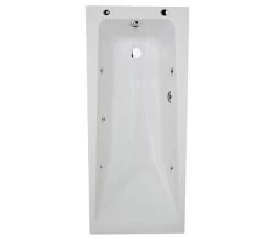 Aqua Atlanta Square Single Ended Whirlpool Bath