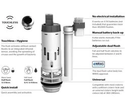 Roca EM1 Touchless Cistern Flush Valve Kit - Universal -Bathroom Supplie Shop M700 2020 11 5 14 24 51 845