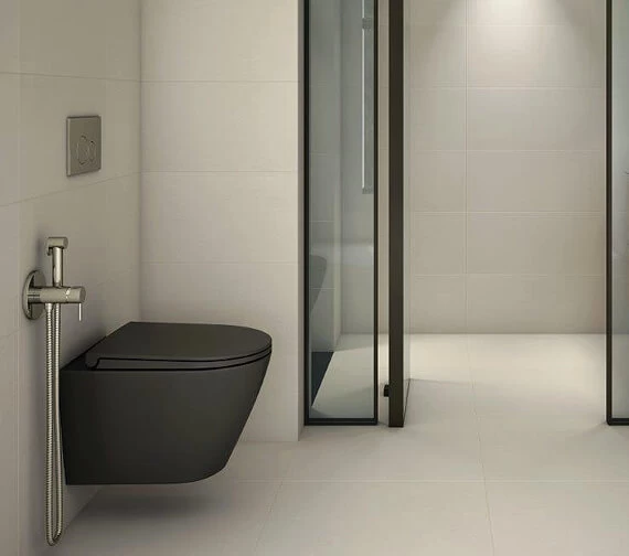 RAK Feeling Rimless Wall-Hung Matt White WC Pan And Soft Close Seat 5 RAK Feeling Rimless Wall-Hung Matt White WC Pan And Soft Close Seat - Image 5