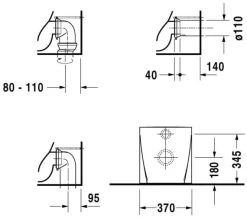 Duravit Starck 2 370 X 570mm White Floor Standing Toilet -Bathroom Supplie Shop M700 2020 9 18 7 11 27 526