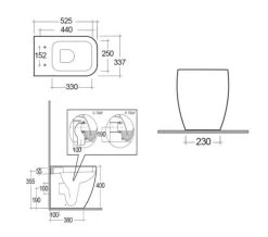 RAK Metropolitan Back-To-Wall White WC Pan With Soft-Close Seat 525mm Projection 5 RAK Metropolitan Back-To-Wall White WC Pan With Soft-Close Seat 525mm Projection -Bathroom Supplie Shop M700 2021 1 20 14 4 37 655