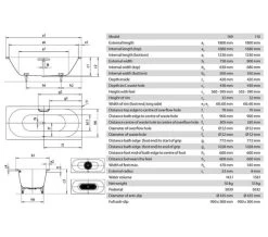 Kaldewei Ambiente Classic Duo 1800mm Double Ended Steel Bath White