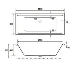 Joseph Miles Portland Double Ended Rectangular White Bath - 5mm Acrylic 16 Joseph Miles Portland Double Ended Rectangular White Bath - 5mm Acrylic -Bathroom Supplie Shop M700 2021 12 15 11 4 17 787