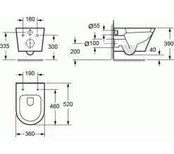 IMEX Arco Rimless Projection Wall Hung WC Pan 16 IMEX Arco Rimless Projection Wall Hung WC Pan -Bathroom Supplie Shop M700 2021 3 5 11 4 11 385