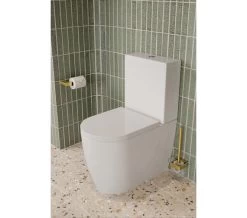 Saneux Uni Gloss White Close Coupled WC Pan With Cistern