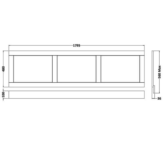 Hudson Reed Old London Bath Front Panel 3 Hudson Reed Old London Bath Front Panel - Image 3