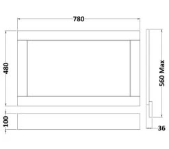Hudson Reed Old London 680mm End Bath Panel -Bathroom Supplie Shop M700 2021 9 16 8 16 25 767