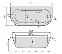 Carron Halcyon D 5mm Acrylic Luxurious Double Ended White Bath 1750 X 800mm 7 Carron Halcyon D 5mm Acrylic Luxurious Double Ended White Bath 1750 X 800mm -Bathroom Supplie Shop M700 2022 1 10 9 4 56 830