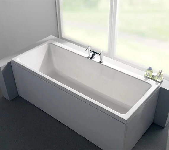 Carron Quantum Duo Double Ended White Acrylic Bath 5mm - 1700 X 800mm 1 Carron Quantum Duo Double Ended White Acrylic Bath 5mm - 1700 X 800mm
