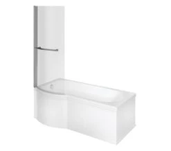 Joseph Miles Destry P-Shape 0 Tap-Hole Shower Bath Pack