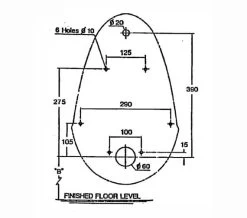 Twyford Spectrum Concealed Outlet White Urinal Bowl - 560 X 360 X 330mm 10 Twyford Spectrum Concealed Outlet White Urinal Bowl - 560 X 360 X 330mm -Bathroom Supplie Shop M700 2022 10 11 14 33 32 639