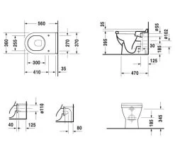 Duravit Starck 3 Floor Standing Toilet - 0124090000 -Bathroom Supplie Shop M700 2022 10 20 10 5 55 896