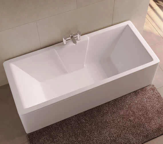 Aqua Legend Square Single Ended Standard White Bath - Sizes Available 1 Aqua Legend Square Single Ended Standard White Bath - Sizes Available