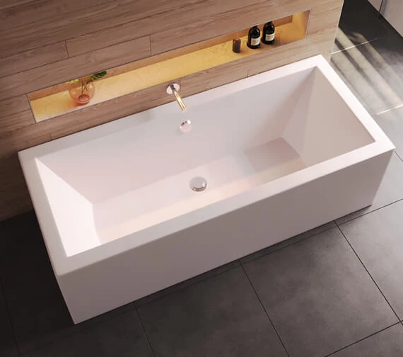 Roca The Gap White Double Ended Acrylic Bath 1700 X 750mm 1 Roca The Gap White Double Ended Acrylic Bath 1700 X 750mm