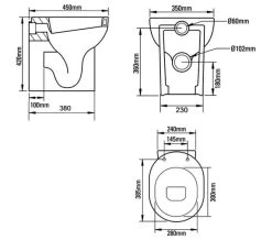 Roper Rhodes Zest White 350 X 450mm Short Projection Back To Wall WC Toilet -Bathroom Supplie Shop M700 2022 10 21 9 57 33 929