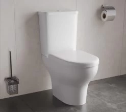 VitrA Zentrum Open Back Close Coupled White WC Pan With Cistern