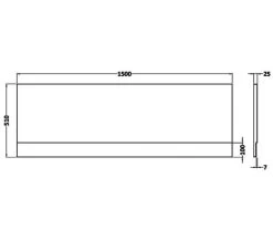 Nuie White Acrylic Bath Front Panel -Bathroom Supplie Shop M700 2022 10 7 7 58 20 652