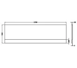 Nuie White Acrylic Bath Front Panel -Bathroom Supplie Shop M700 2022 10 7 8 1 11 702