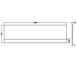 Nuie White Acrylic Bath Front Panel -Bathroom Supplie Shop M700 2022 10 7 8 3 6 332