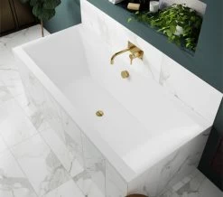 Bathroom Supplie Shop 10 Hudson Reed Asselby Square 1700mm Double Ended Eternalite Acrylic Bath