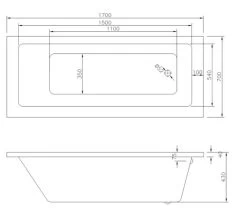 Joseph Miles Florence 1700mm Single Ended Whirlpool Bath -Bathroom Supplie Shop M700 2022 2 24 13 18 18 194