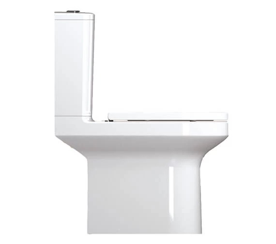IMEX Alma 650mm Rimless Close Coupled White WC Pan With Cistern And Seat 7 IMEX Alma 650mm Rimless Close Coupled White WC Pan With Cistern And Seat - Image 7